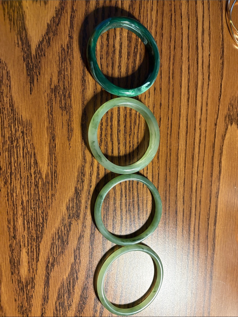 Green Resin Bangle Set - Home Accents